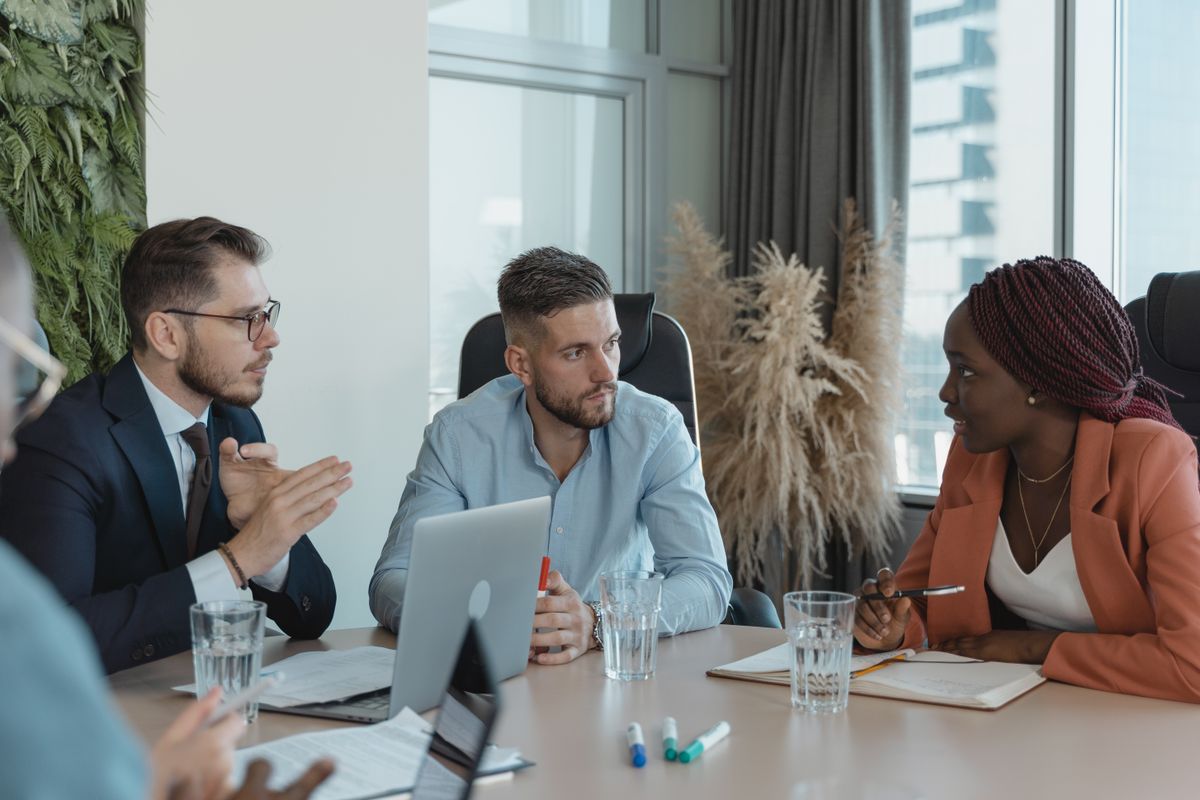 Client consultation meeting